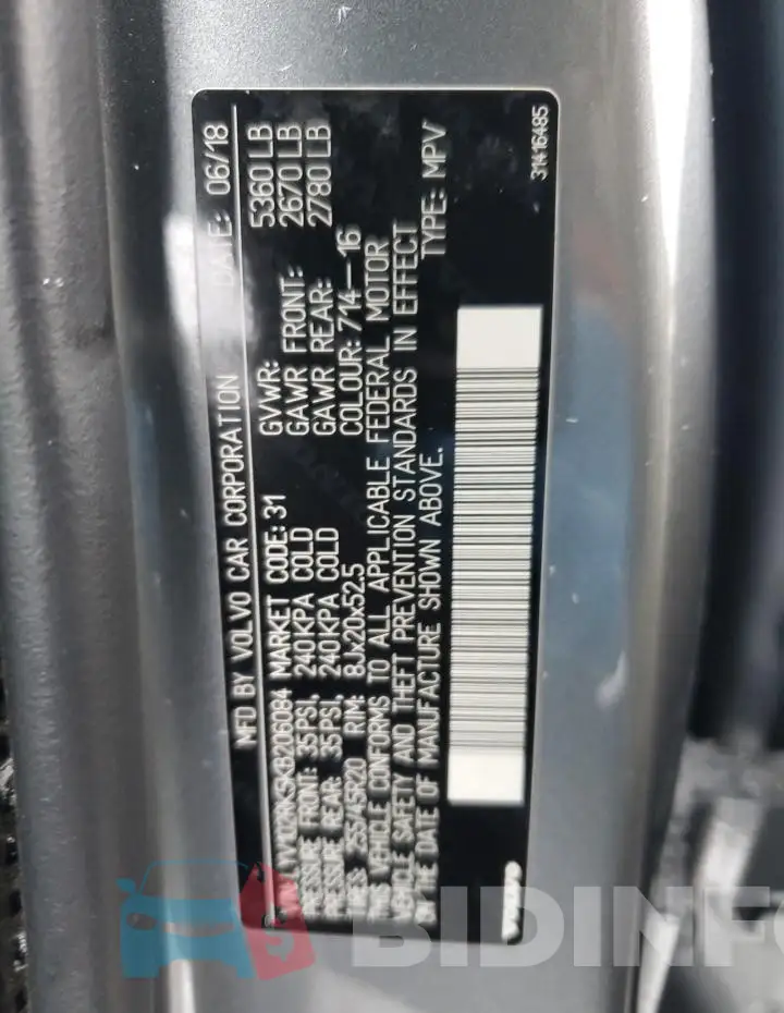 LYV102RK5KB206084 Photo# 13