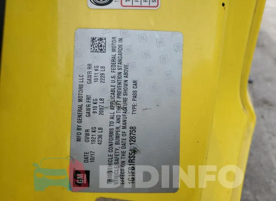1G1FB1RS5J0128758 Photo# 13