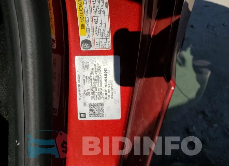 1G1FB1RX6M0128963 Photo# 12