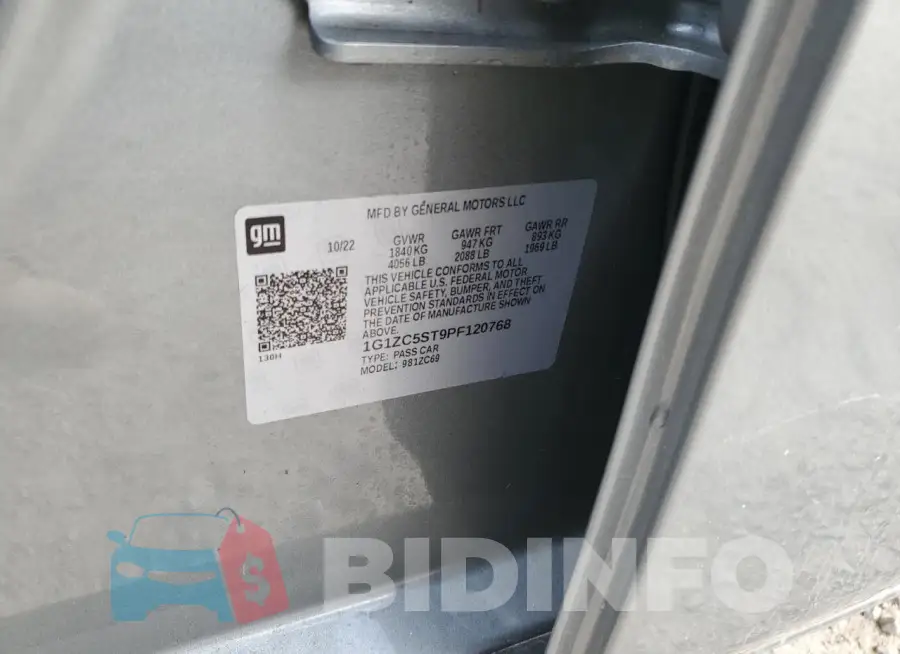 1G1ZC5ST9PF120768 Photo# 12