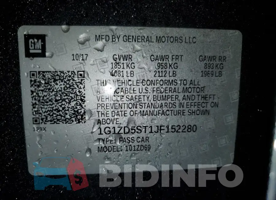 1G1ZD5ST1JF152280 Photo# 13