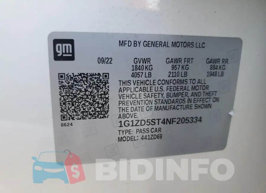 1G1ZD5ST4NF205334 Photo# 13