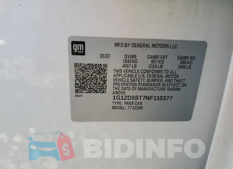 1G1ZD5ST7NF110377 Photo# 13