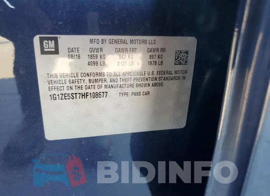 1G1ZE5ST7HF108677 Photo# 12