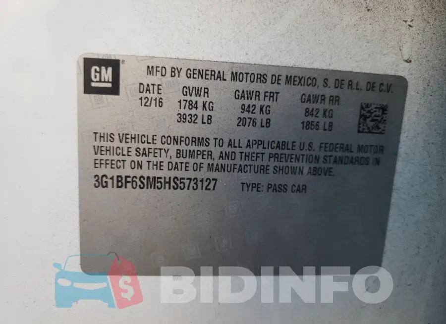 3G1BF6SM5HS573127 Photo# 12