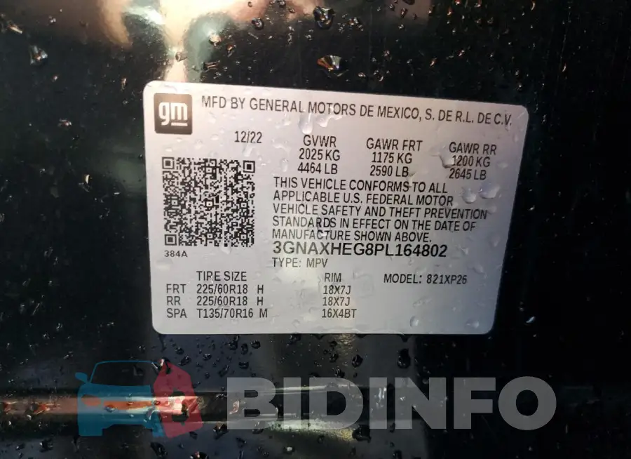 3GNAXHEG8PL164802 Photo# 13