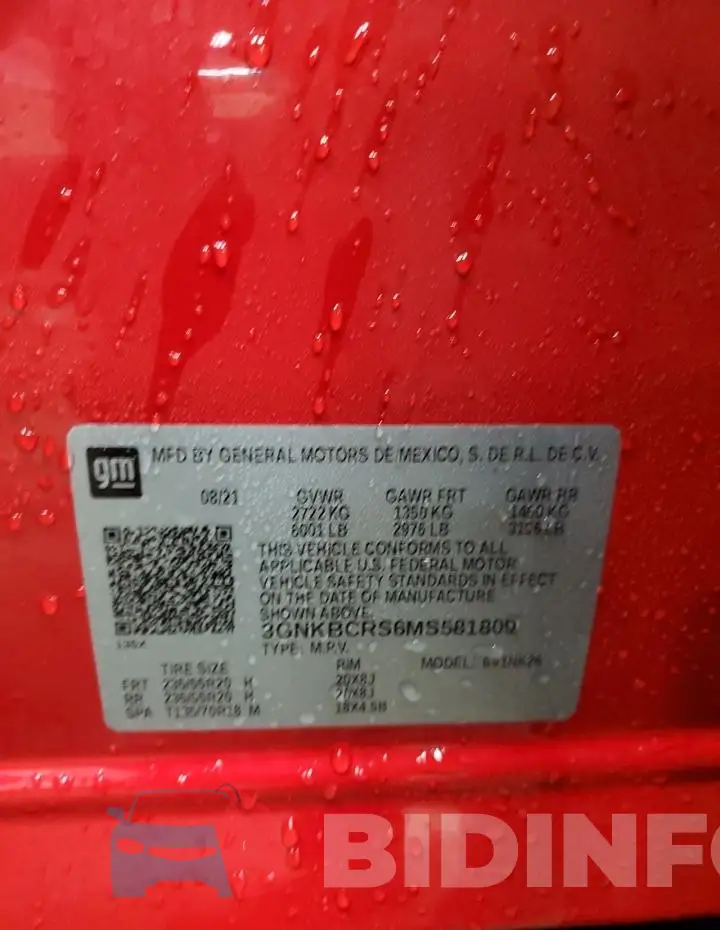 3GNKBCRS6MS581809 Photo# 13