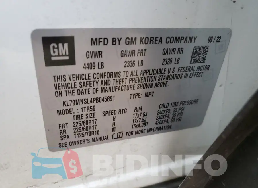 KL79MNSL4PB045891 Photo# 14