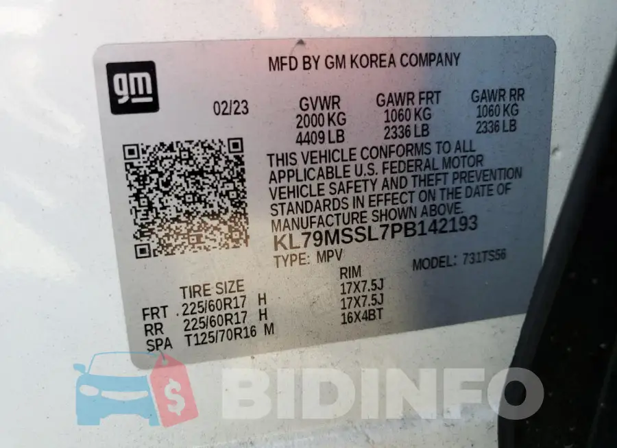 KL79MSSL7PB142193 Photo# 13