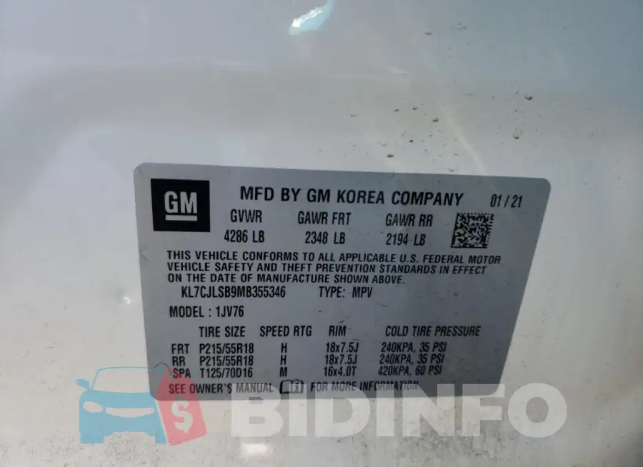 KL7CJLSB9MB355346 Photo# 12