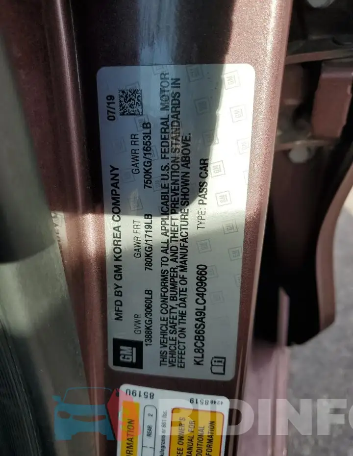 KL8CB6SA9LC409660 Photo# 12