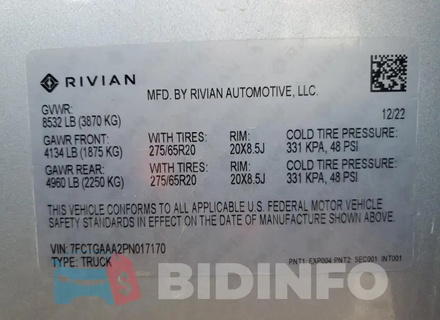 7FCTGAAA2PN017170 Photo# 12