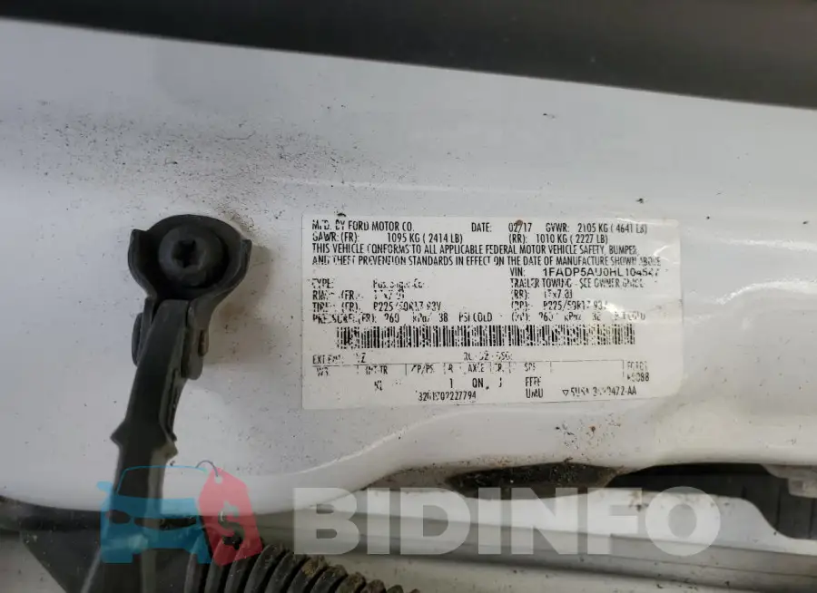 1FADP5AU0HL104547 Photo# 12
