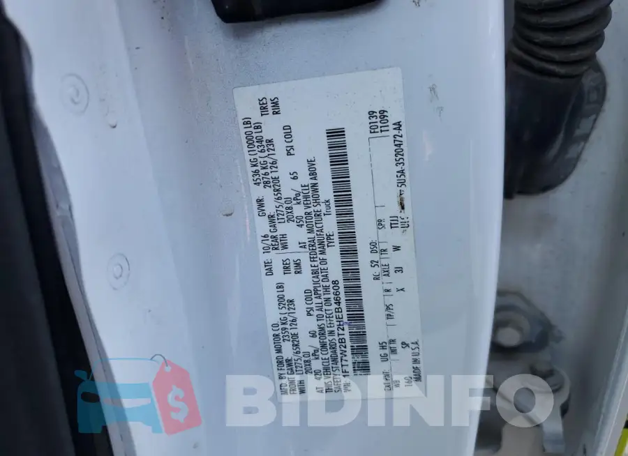 1FT7W2BT2HEB46608 Photo# 13