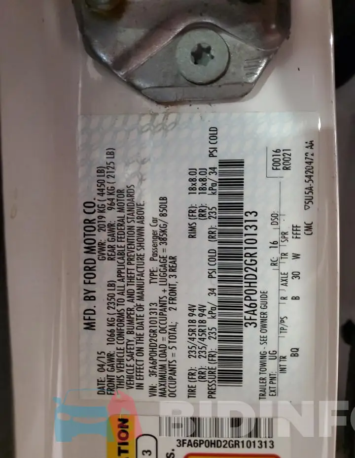 3FA6P0HD2GR101313 Photo# 13