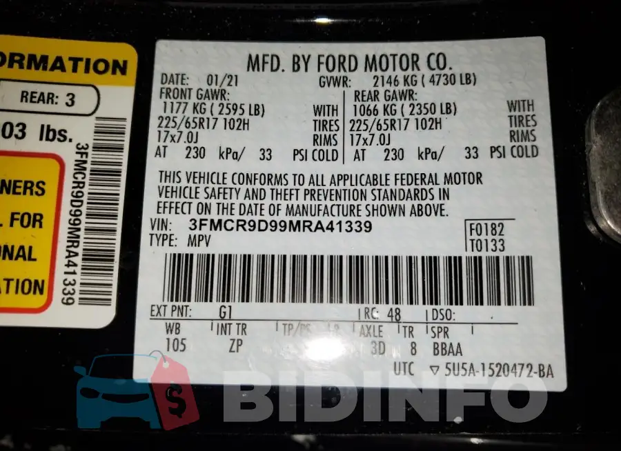 3FMCR9D99MRA41339 Photo# 12
