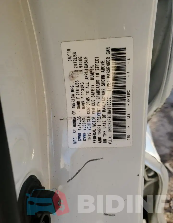 1HGCR3F97HA010302 Photo# 12