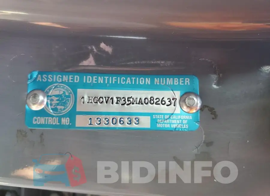 1HGCV1F35MA082637 Photo# 12