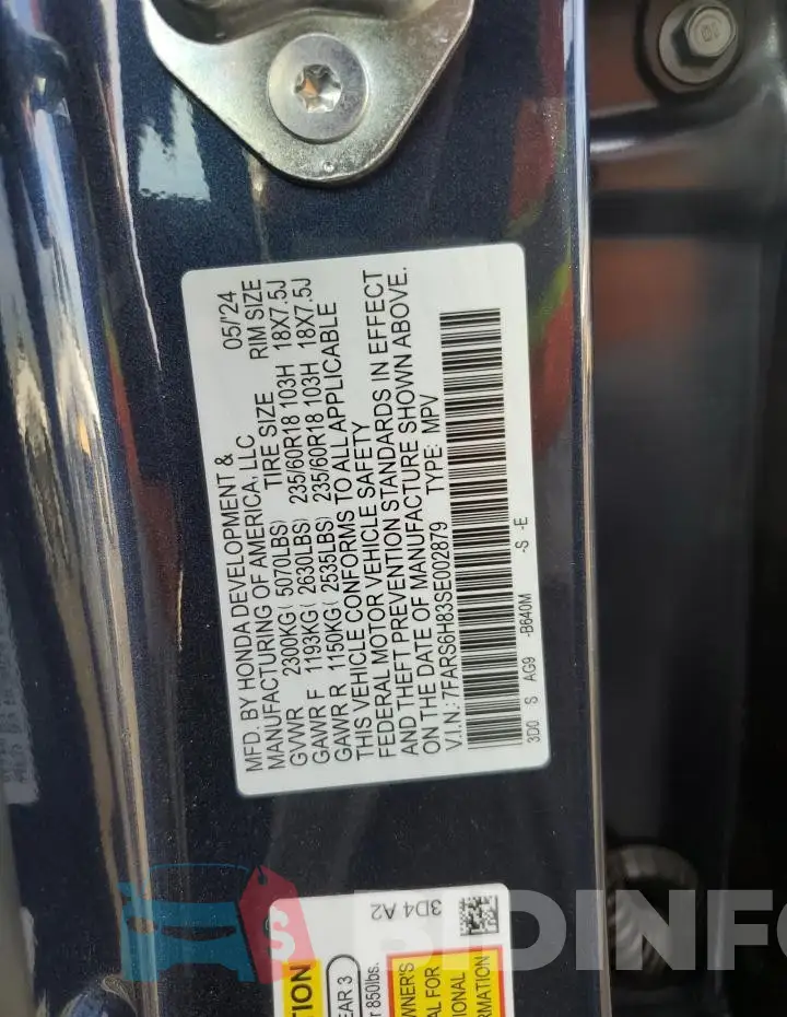 7FARS6H83SE002879 Photo# 14