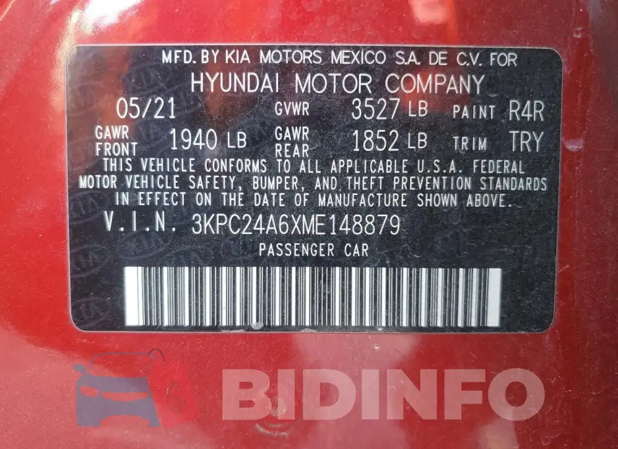 3KPC24A6XME148879 Photo# 13