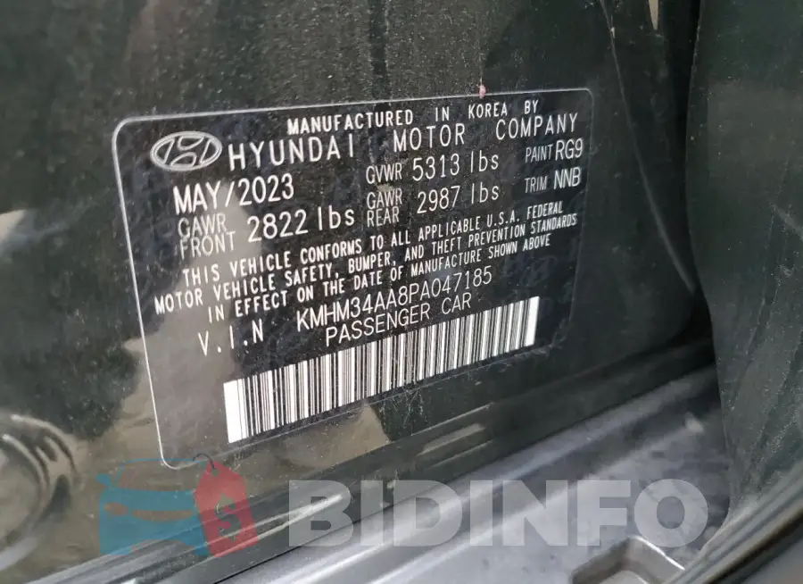 KMHM34AA8PA047185 Photo# 13