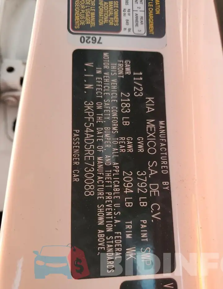 3KPF54AD5RE730088 Photo# 12