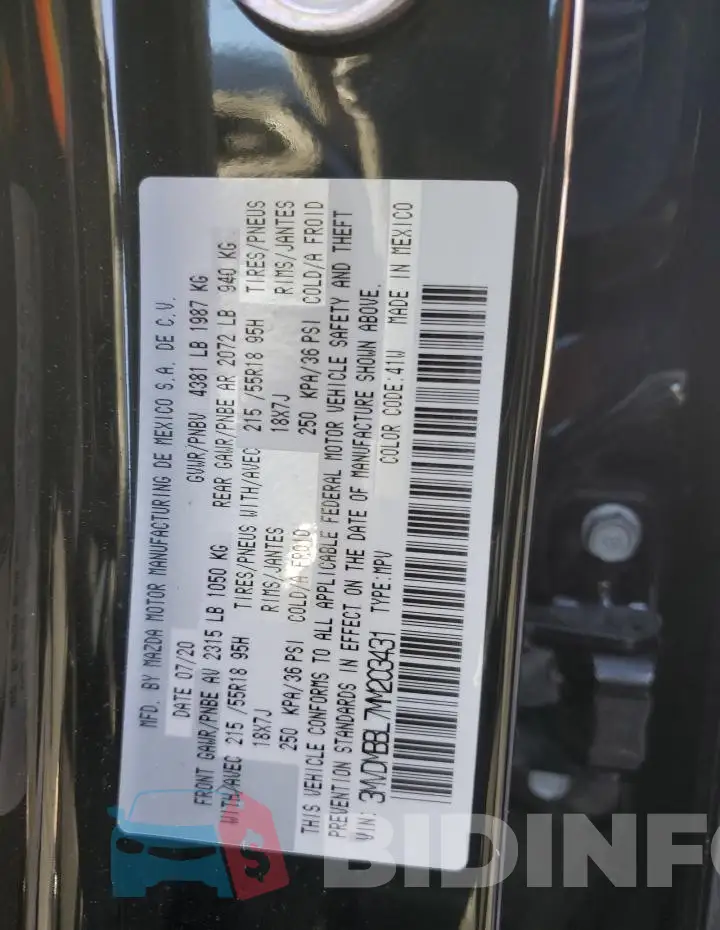 3MVDMBBL7MM203431 Photo# 12