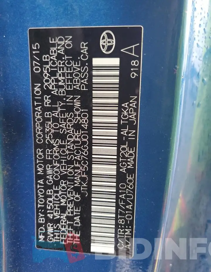 JTKJF5C76GJ014801 Photo# 12