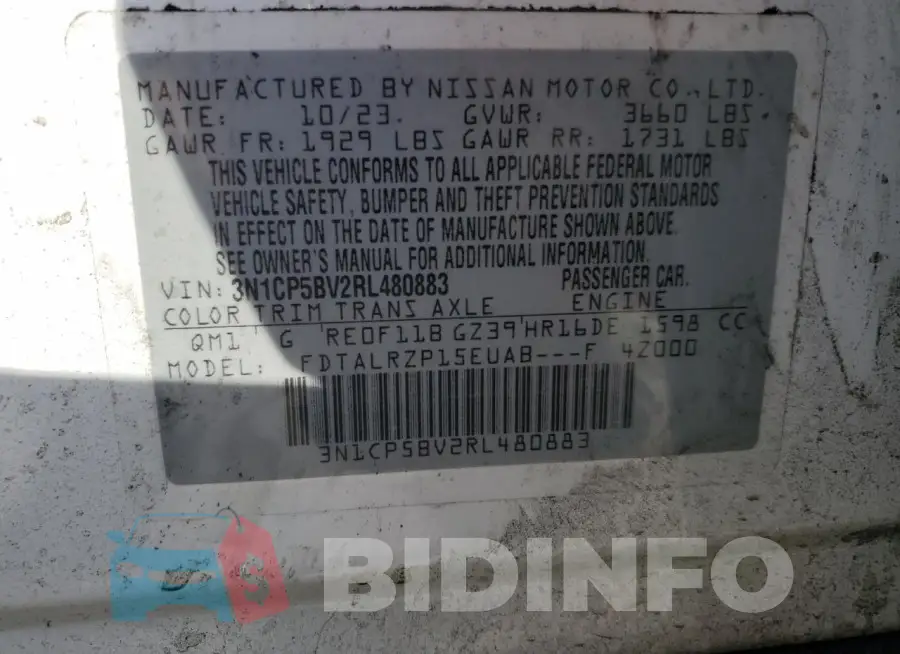 3N1CP5BV2RL480883 Photo# 13