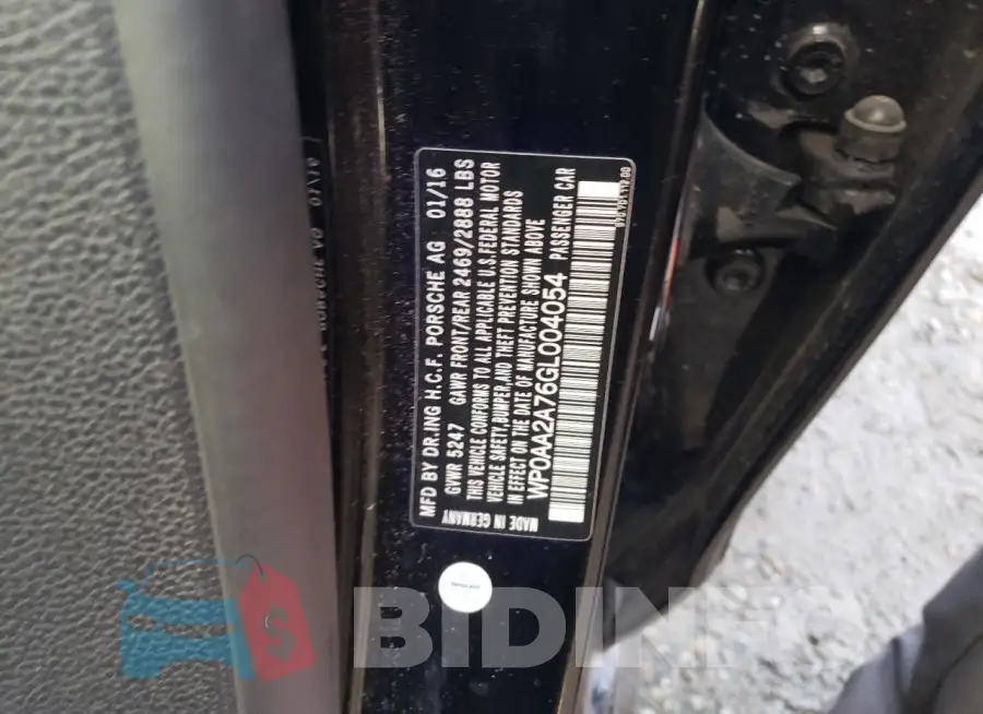 WP0AA2A76GL004054 Photo# 12