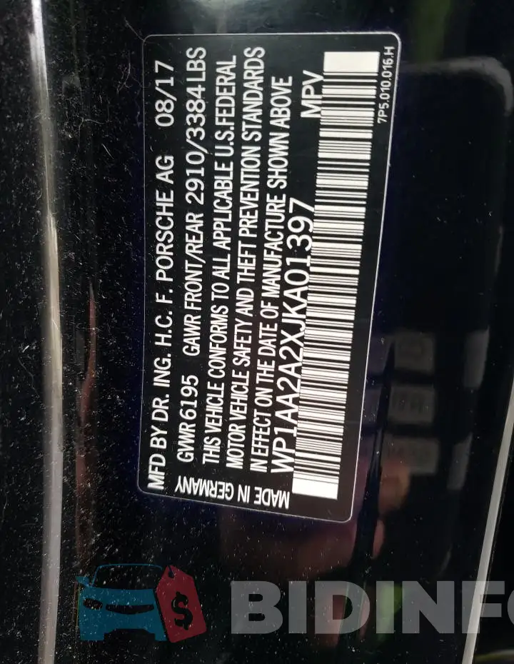WP1AA2A2XJKA01397 Photo# 13