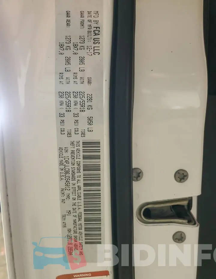 1C4PJLCB6JD545012 Photo# 13