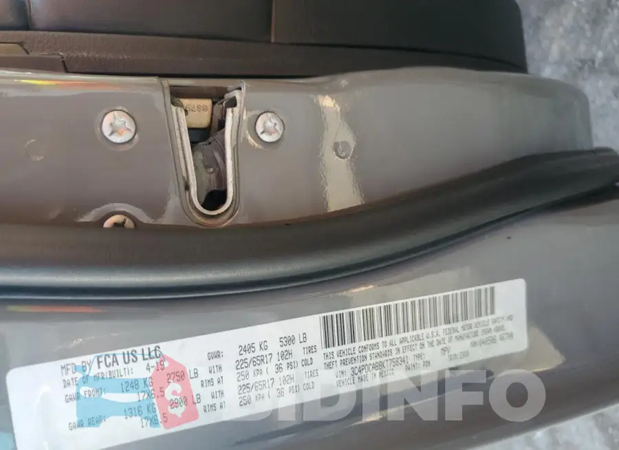 3C4PDCAB8KT758341 Photo# 13