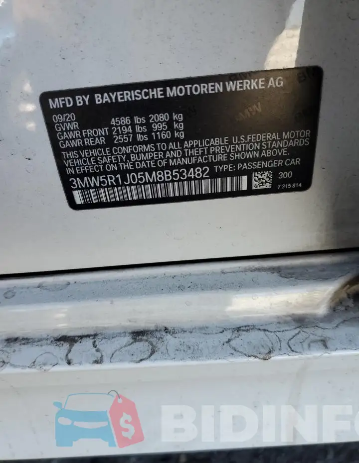 3MW5R1J05M8B53482 Photo# 12