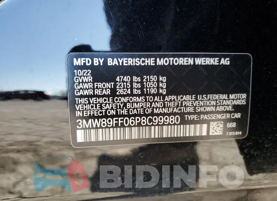 3MW89FF06P8C99980 Photo# 12
