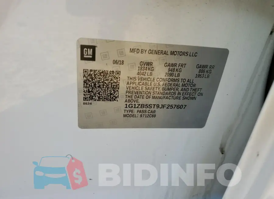 1G1ZB5ST9JF257607 Photo# 12