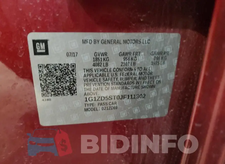 1G1ZD5ST0JF111302 Photo# 12