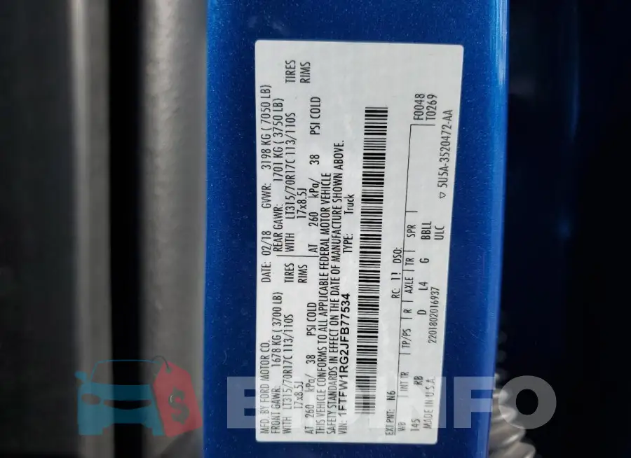 1FTFW1RG2JFB77534 Photo# 12