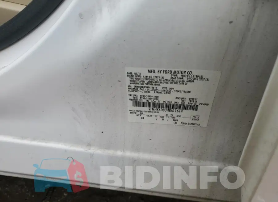 2FMHK6D83HBA11614 Photo# 12