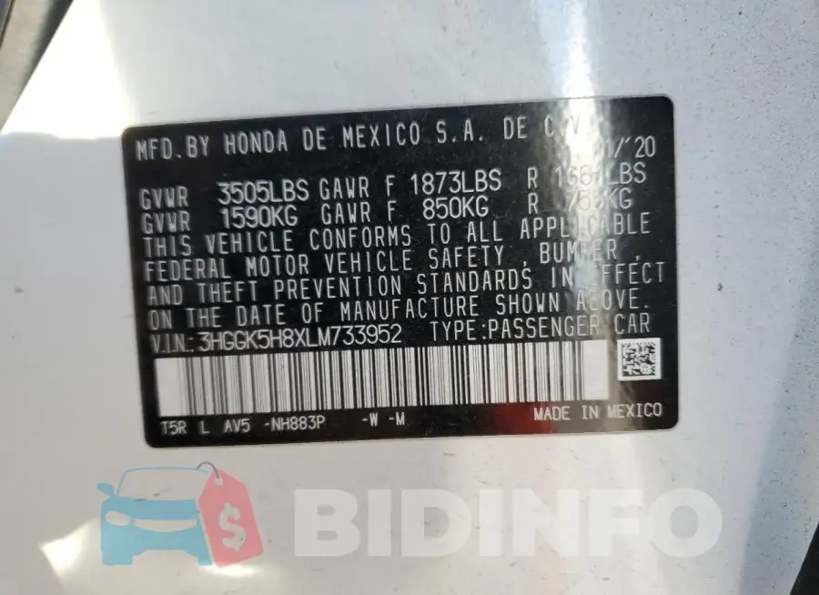 3HGGK5H8XLM733952 Photo# 12