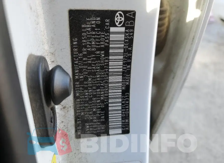 5YFBURHE3GP547183 Photo# 12