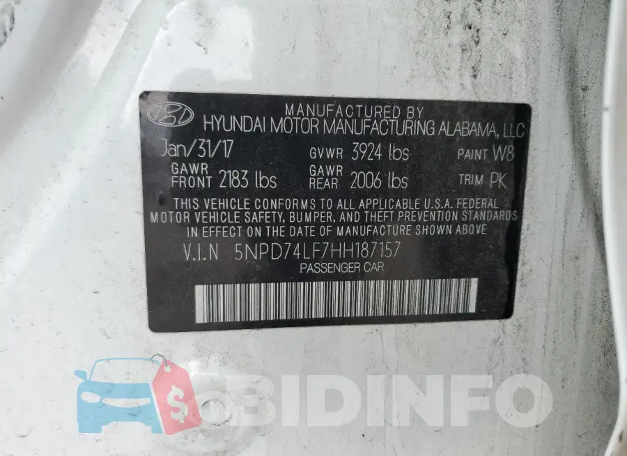 5NPD74LF7HH187157 Photo# 12