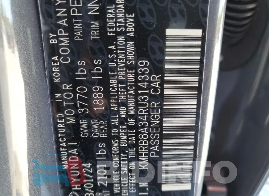 KMHRB8A34RU314339 Photo# 12