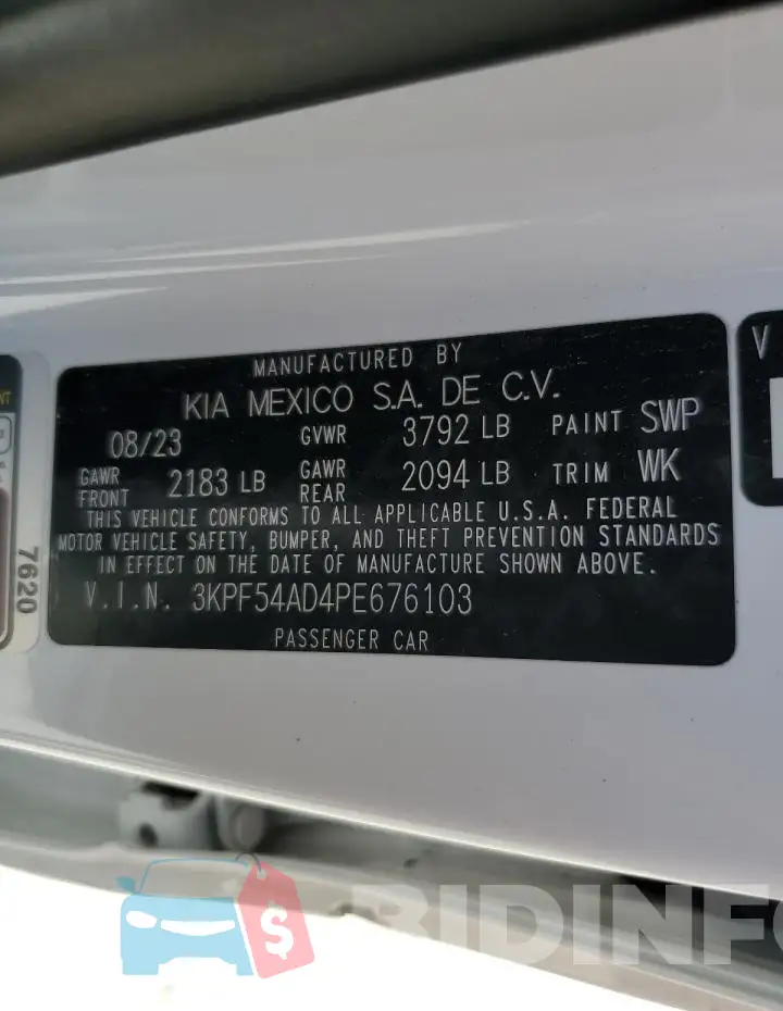 3KPF54AD4PE676103 Photo# 13