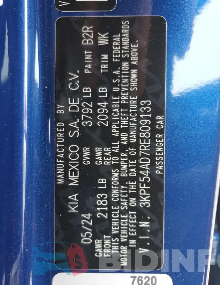 3KPF54AD7RE809133 Photo# 12
