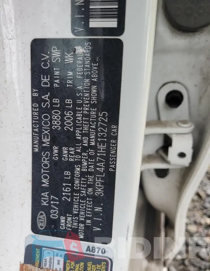 3KPFL4A71HE132725 Photo# 12