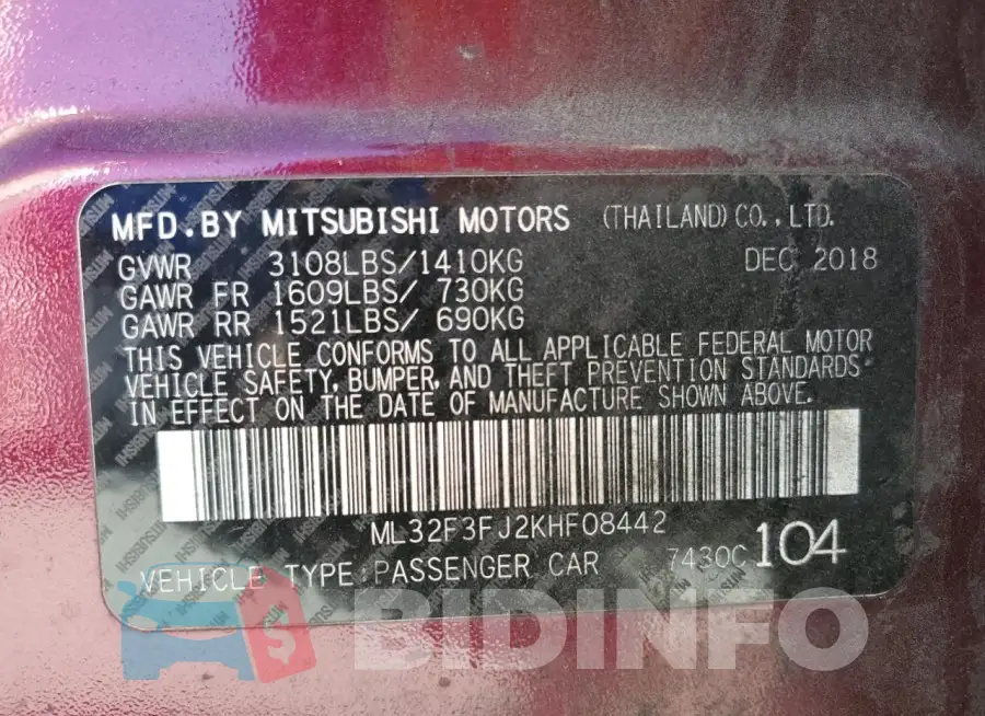 ML32F3FJ2KHF08442 Photo# 12