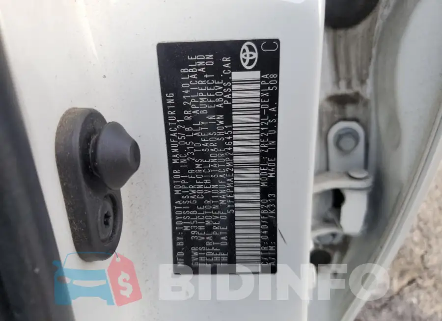 5YFEPMAE2MP246451 Photo# 13