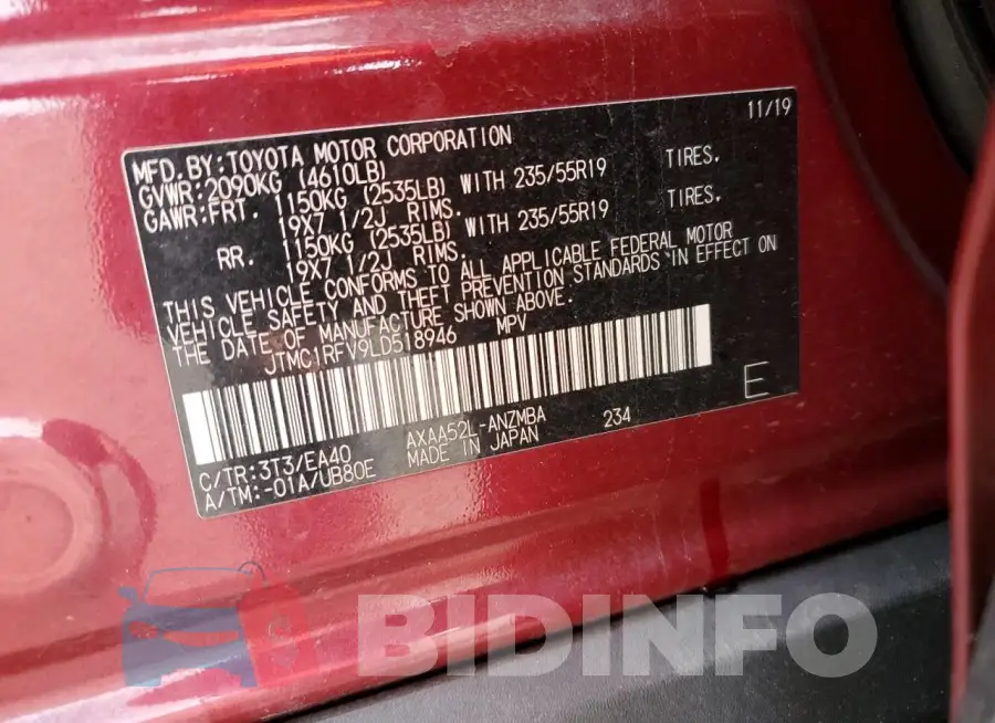JTMC1RFV9LD518946 Photo# 13