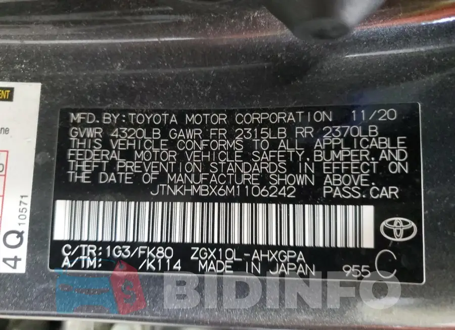 JTNKHMBX6M1106242 Photo# 12